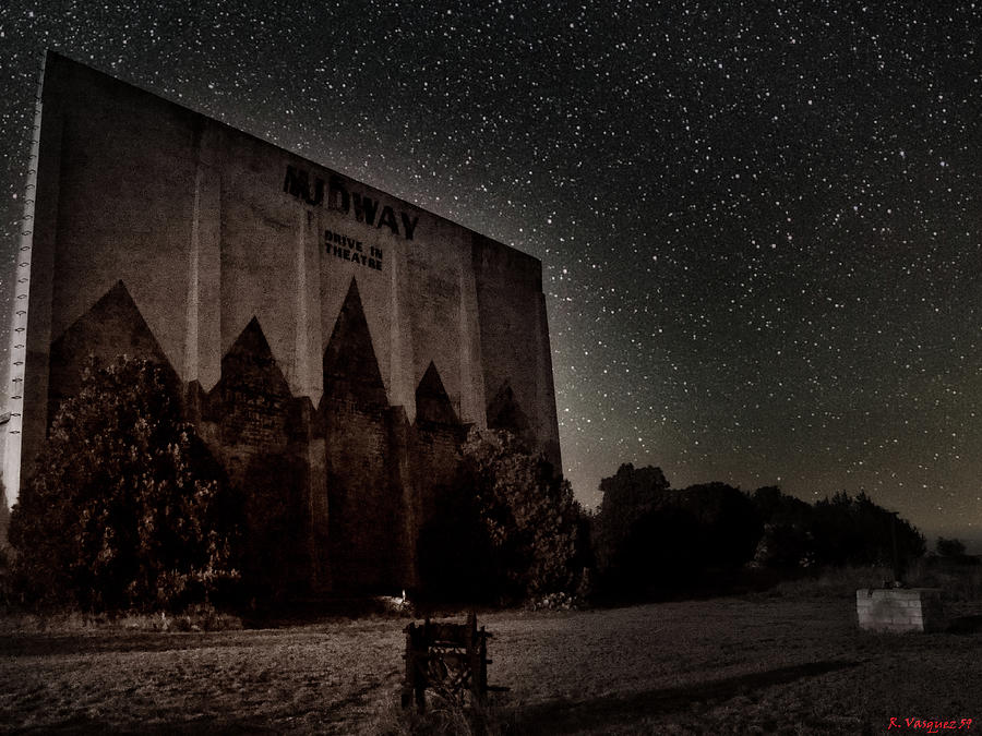 Midway Drive In Sweetwater, Texas  #1 Photograph by Rene Vasquez