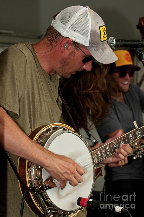 Bonnaroo Photograph - Mike Bont with Greensky Bluegrass at Bonnaroo Music Festival #1 by David Oppenheimer