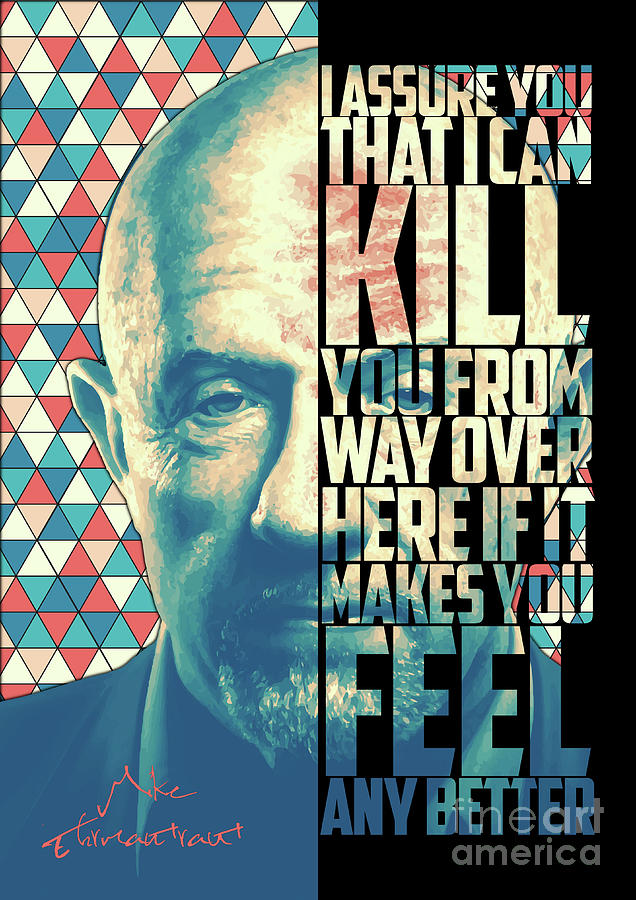 Mike Ehrmantraut Poster Digital Art by Enea Kelo