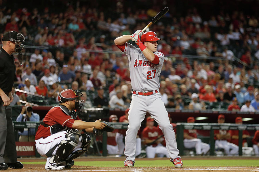 Mike Trout #1 Photograph by Christian Petersen