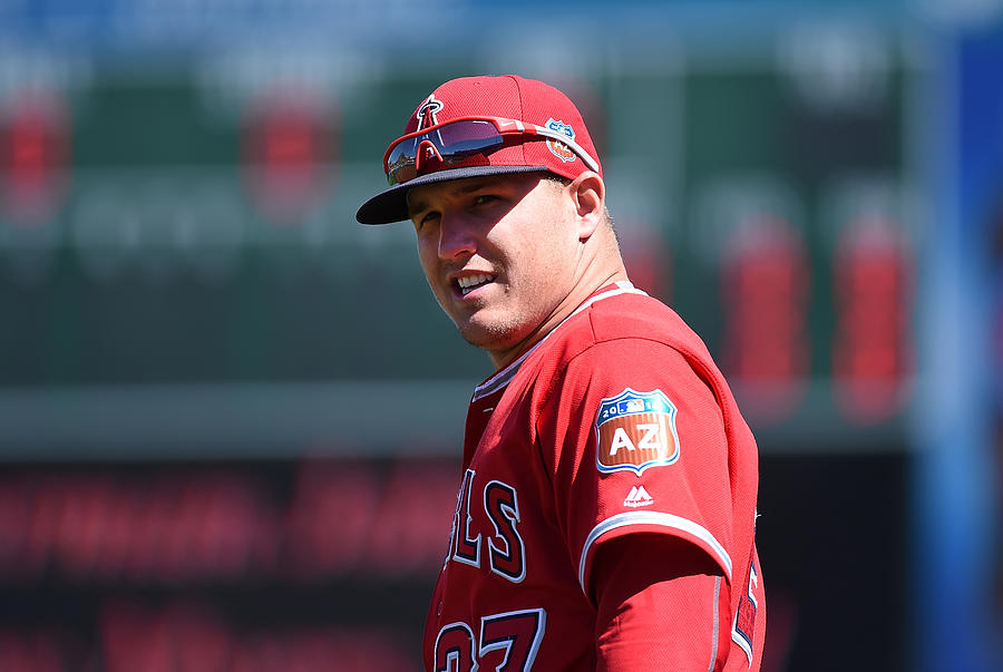 Mike Trout #1 Photograph by Norm Hall