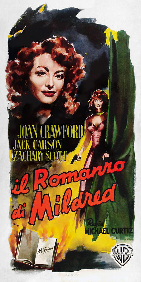 Joan Crawford Mixed Media - Mildred Pierce, 1945 - art by Silvano Campeggi by Movie World Posters