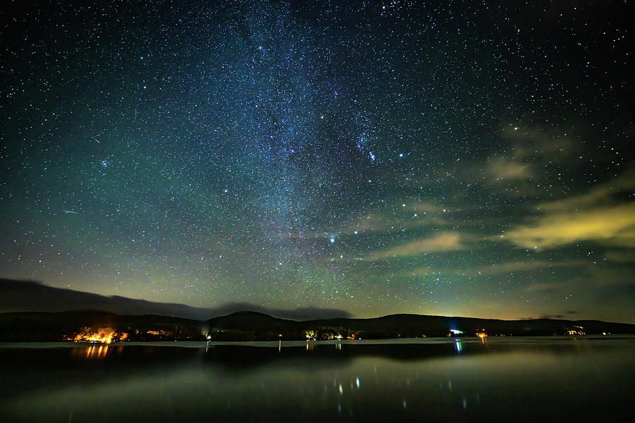 Milky Way over Canadarago Lake #1 Photograph by Kevin Suttlehan