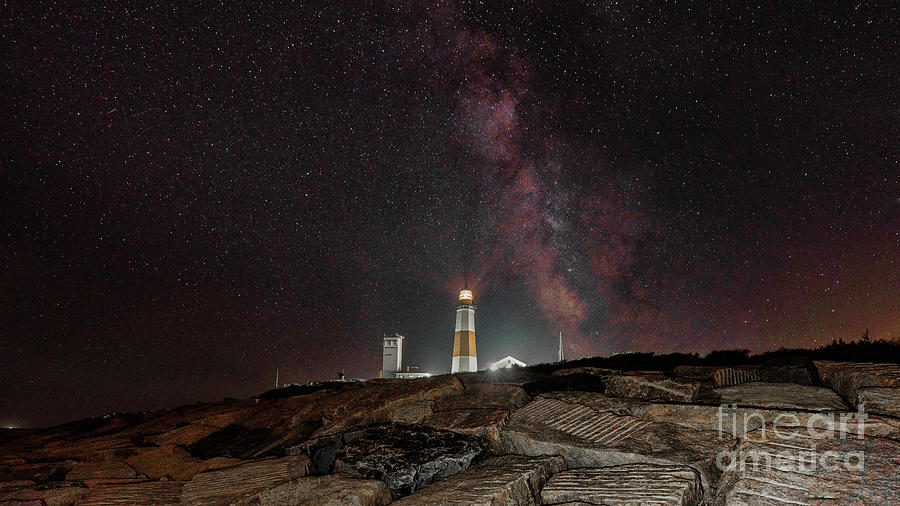 Milky Way Over Montauk Lighthouse #1 Photograph by Sean Mills