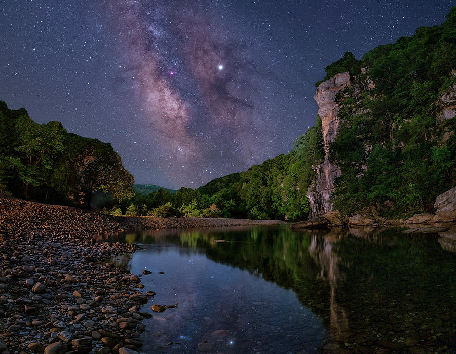 Milky Way Over Steel Creek #1 Photograph by Hal Mitzenmacher