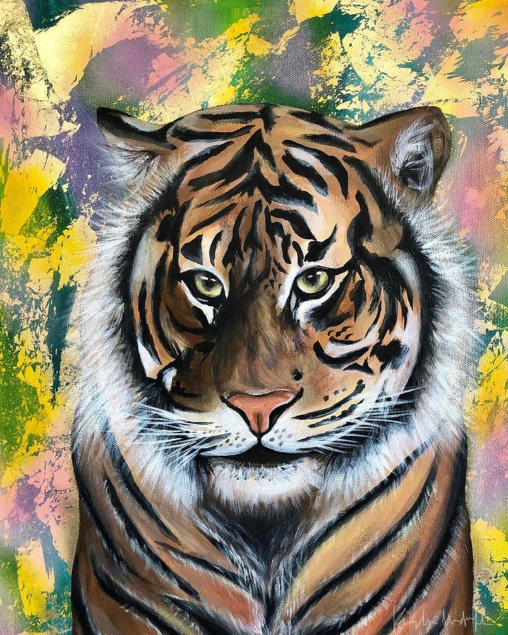 Milo The Tiger Painting by Kayla Midkiff | Fine Art America