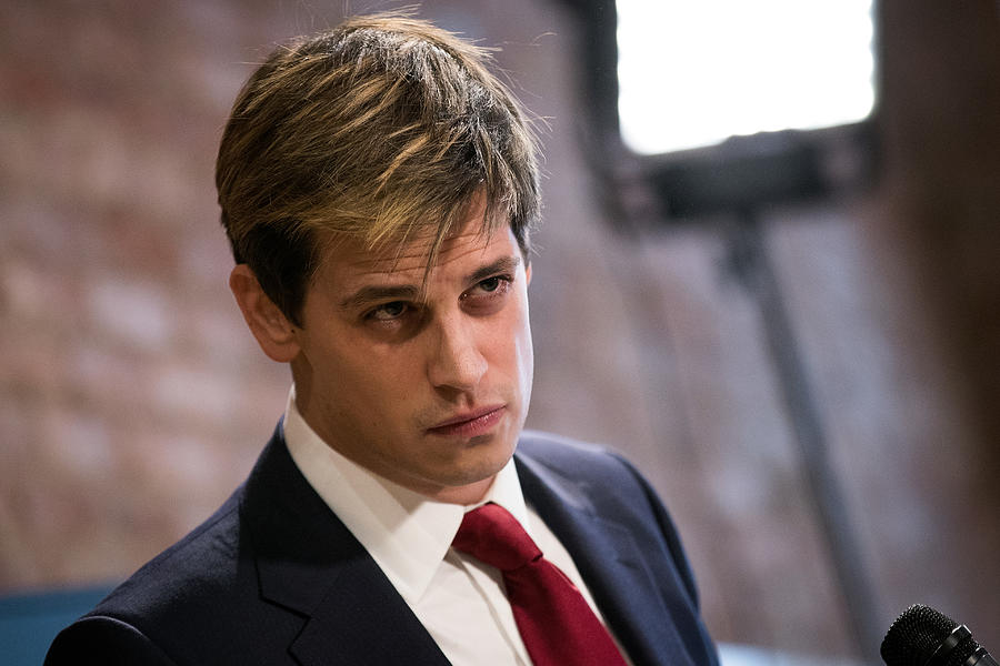 Milo Yiannopoulos Holds Press Conference To Discuss Controversy Over Statements Photograph by Drew Angerer