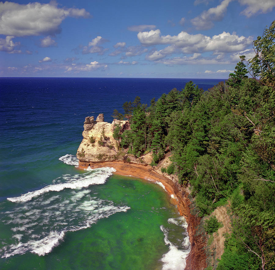 Summer Photograph - Miners Castle #1 by Tim Trombley