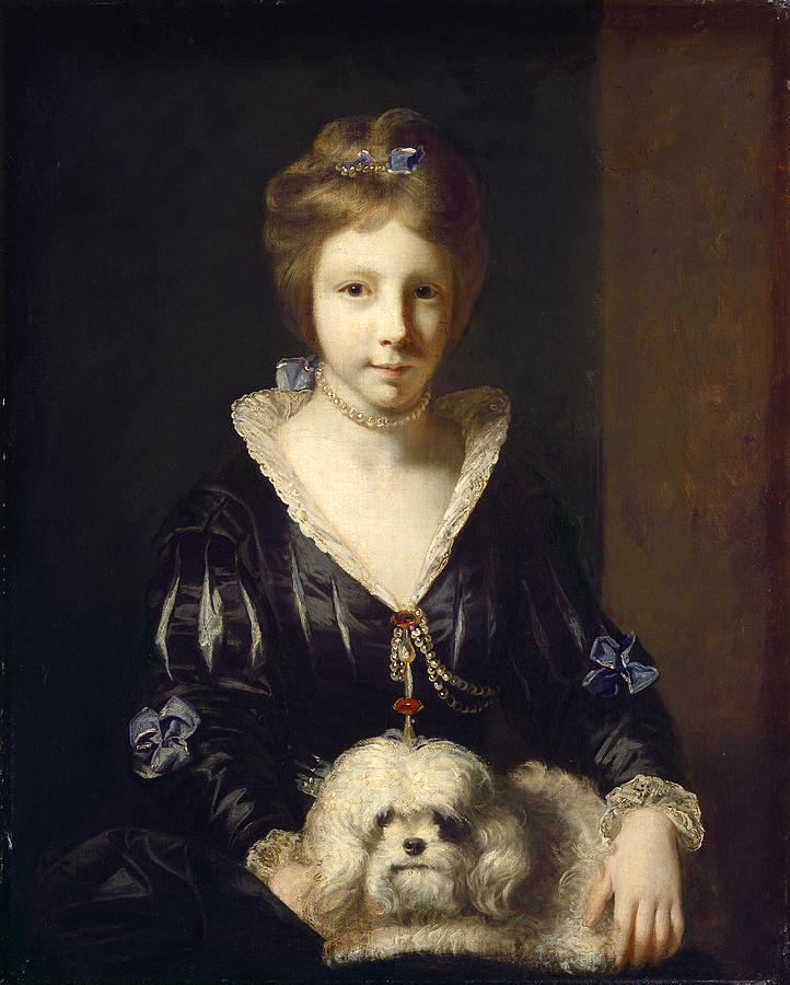 Miss Beatrix Lister #2 Painting by Joshua Reynolds