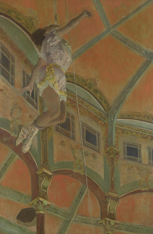 Miss La La at the Cirque Fernando, from 1879 Painting by Edgar Degas