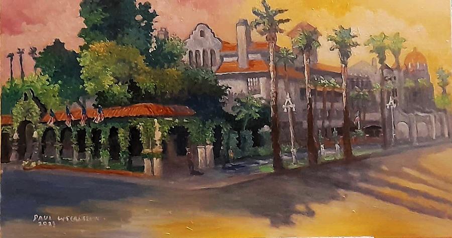 Mission Inn Riverside California #1 Painting by Paul Weerasekera