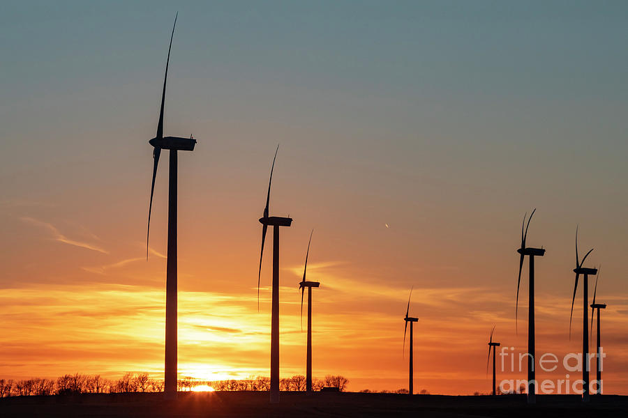 Missouri Wind Turbines Photograph