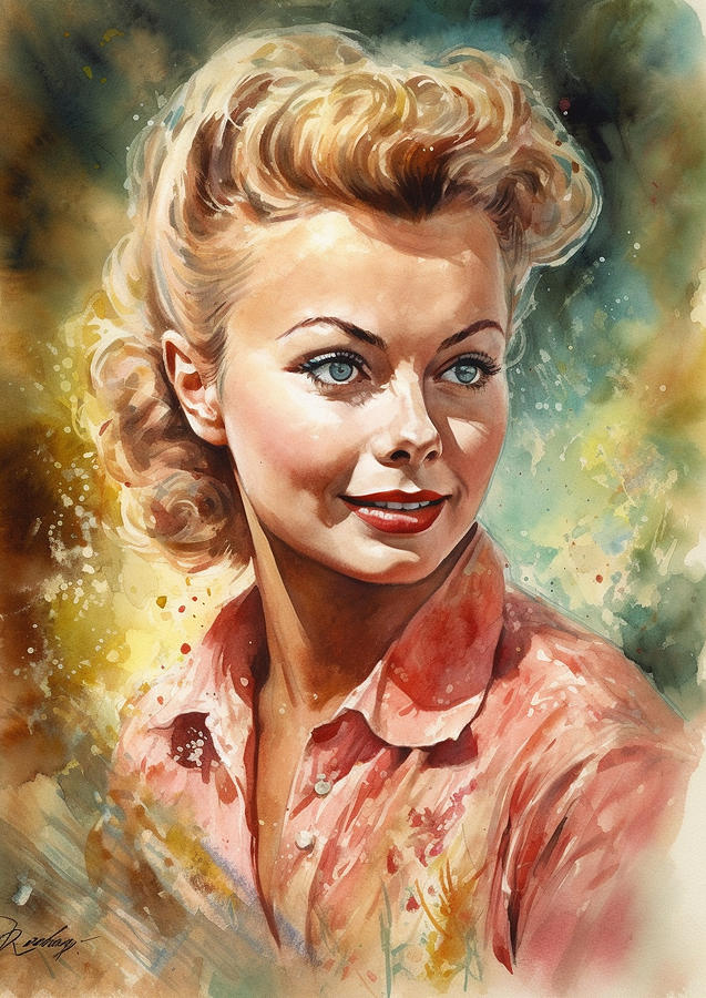 Mitzi Gaynor #1 Digital Art by Dieu Vuong Kha - Fine Art America