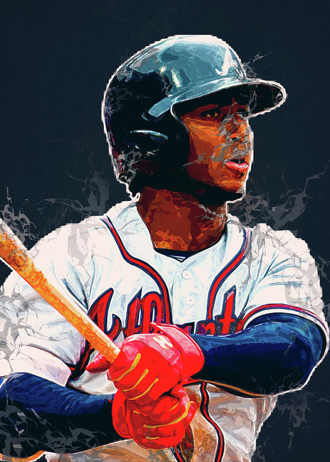 Ozzie Albies digital art  Atlanta braves, Baseball drawings, Braves