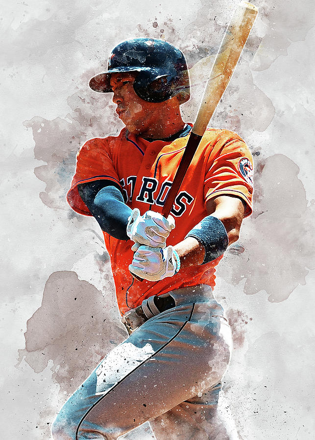 Carlos Correa Houston Astros  Baseball art, Baseball pictures