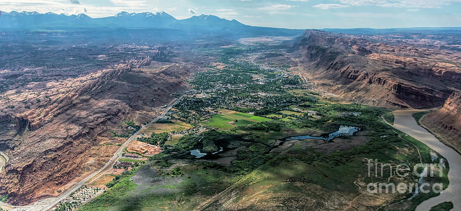 Moab Utah Aerial View #1 Photograph by David Oppenheimer