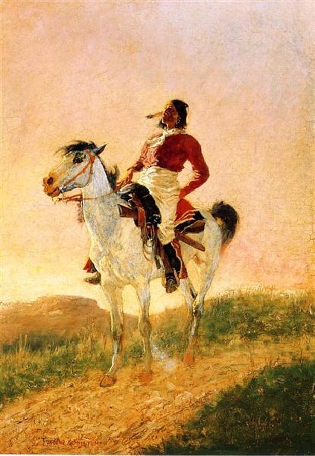 Modern Comanche  #2 Painting by Frederic Remington