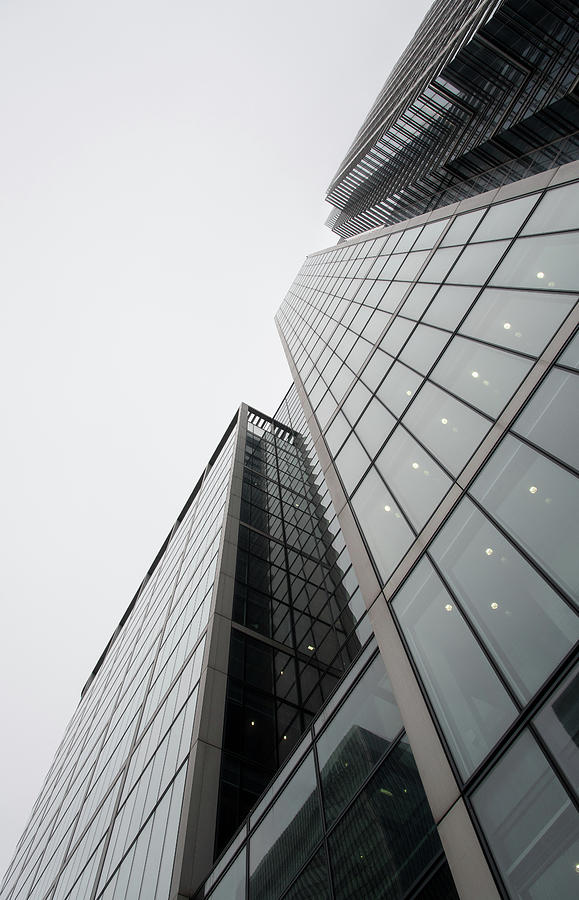  Modern glass skyscraper office building Photograph by Michalakis Ppalis