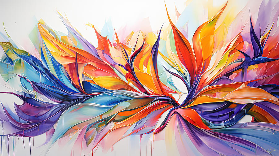 Tropical Modern Art Painting by Lourry Legarde