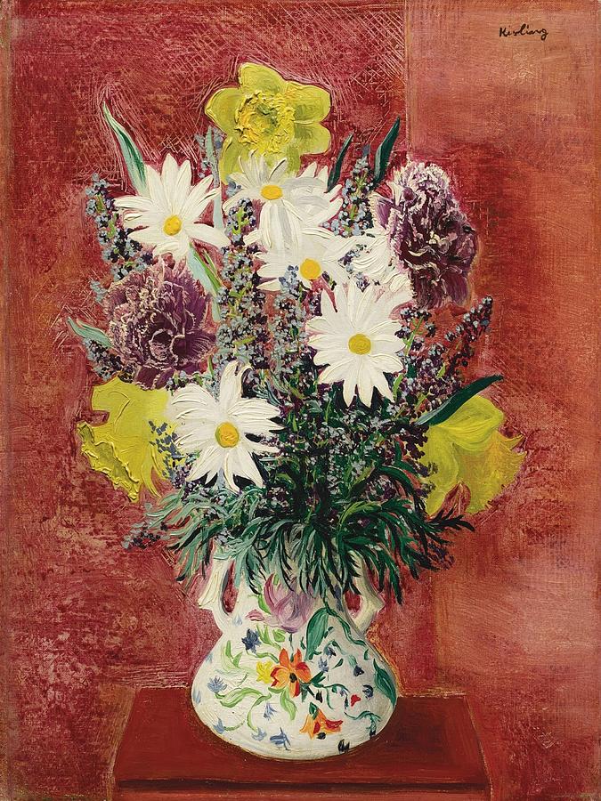 Moise Kisling The Painter of Petals Painting by JummyArt Gallery - Fine ...