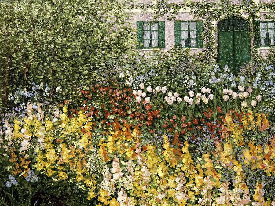 Claude Monet Painting - Monets Garden 1 by Patrick Antonelle