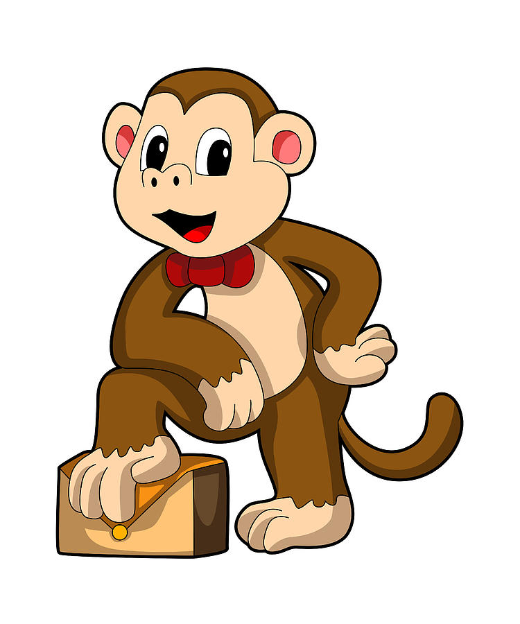 Monkey with Bag Painting by Markus Schnabel - Pixels