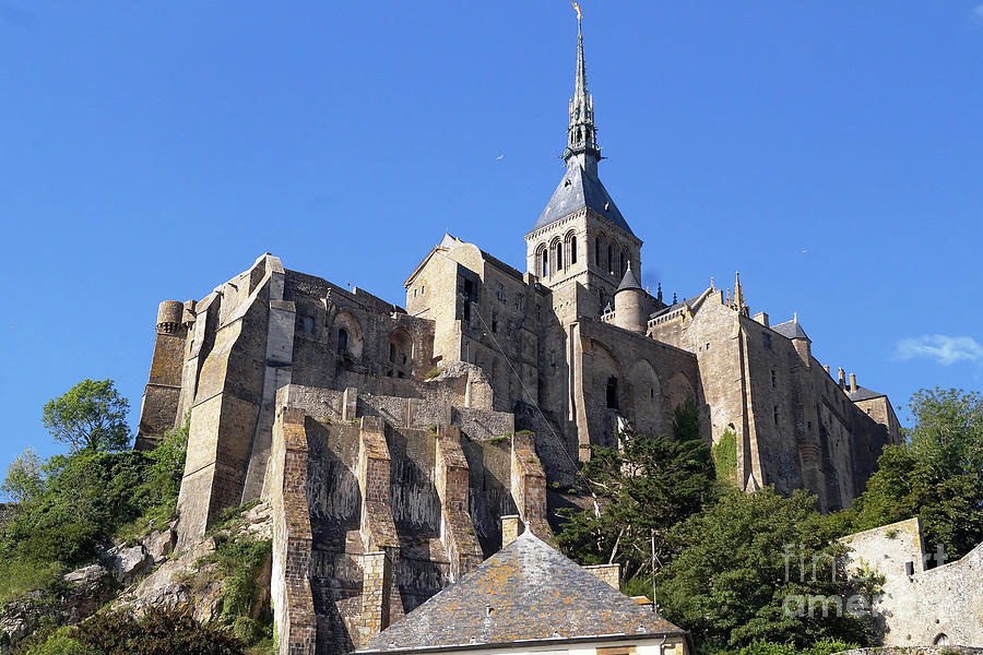 Mont Saint Michel Abbey France 5a Photograph by Rudi Prott