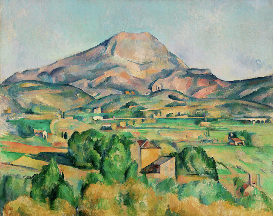 Mont Sainte-Victoire by Paul Cezanne #1 Painting by Mango Art