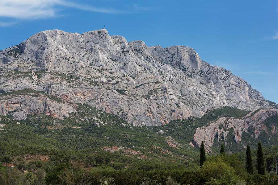 Mont Sainte Victoire near Aix en Provence #1 Photograph by Martin Child