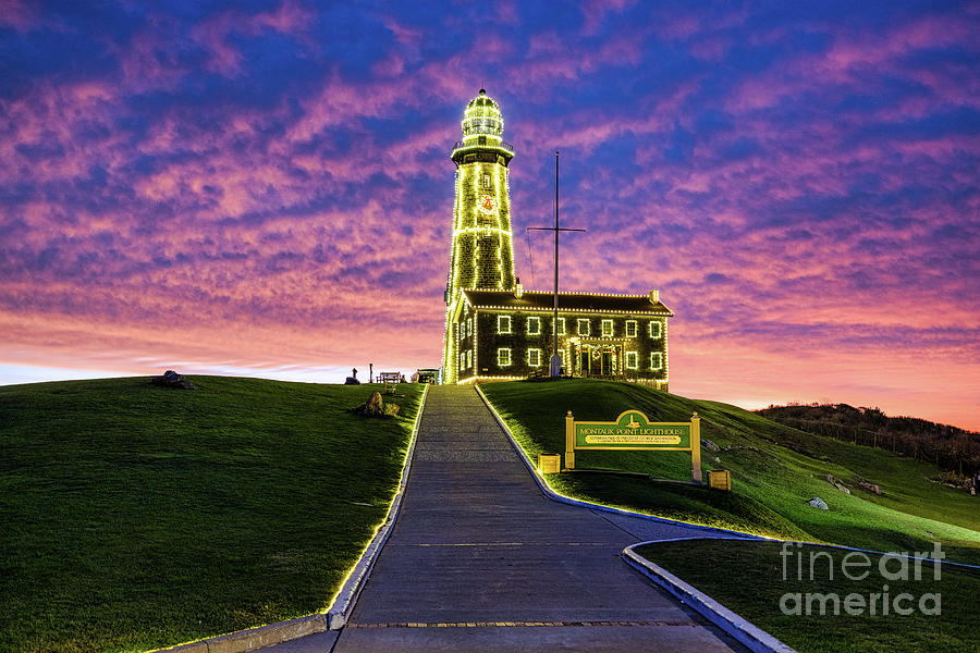 Montauk Lighthouse at Christmas #1 Photograph by Sean Mills