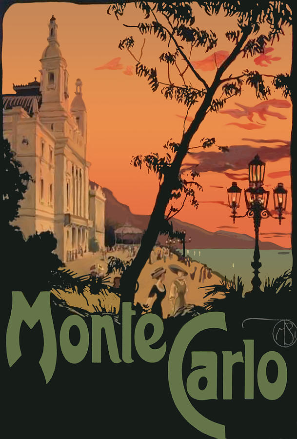 Summer Digital Art - Monte Carlo #1 by Long Shot