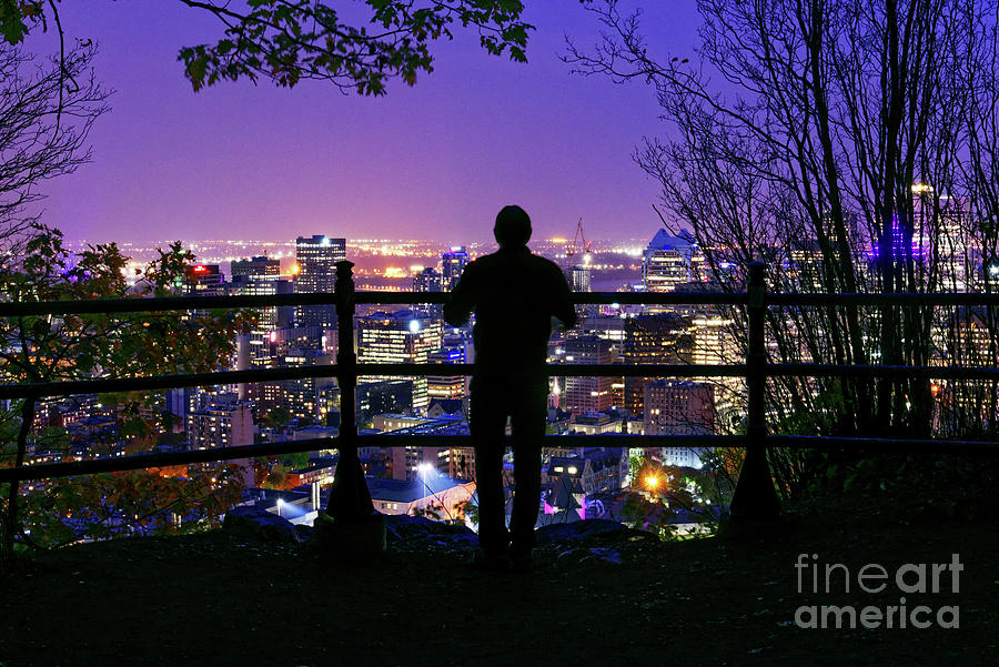 Montreal at Night #1 Photograph by Colin Woods