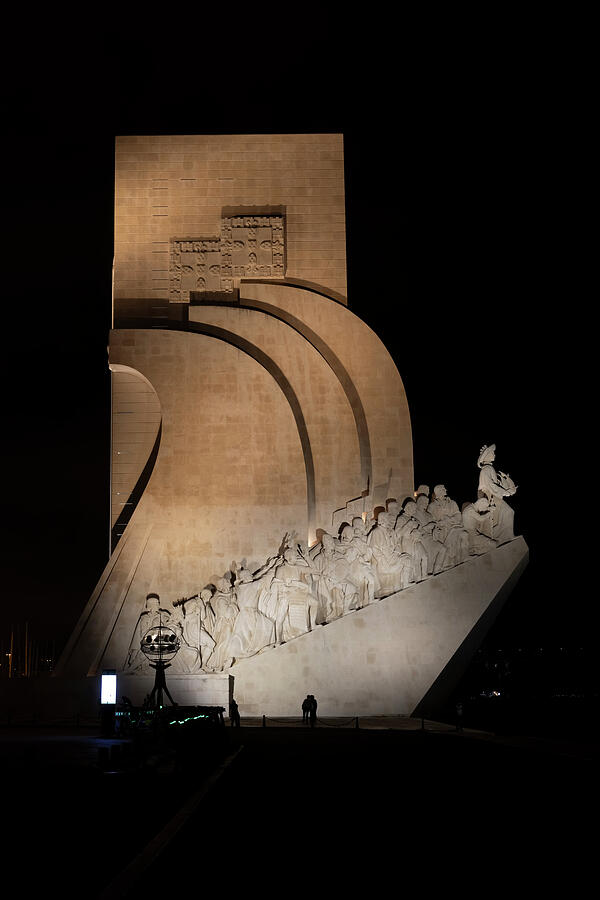 Landmark Photograph - Monument to the Discoveries at Night in Lisbon #1 by Artur Bogacki
