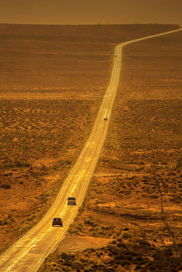 Transportation Photograph - Monument Valley Highway #1 by Alan Copson