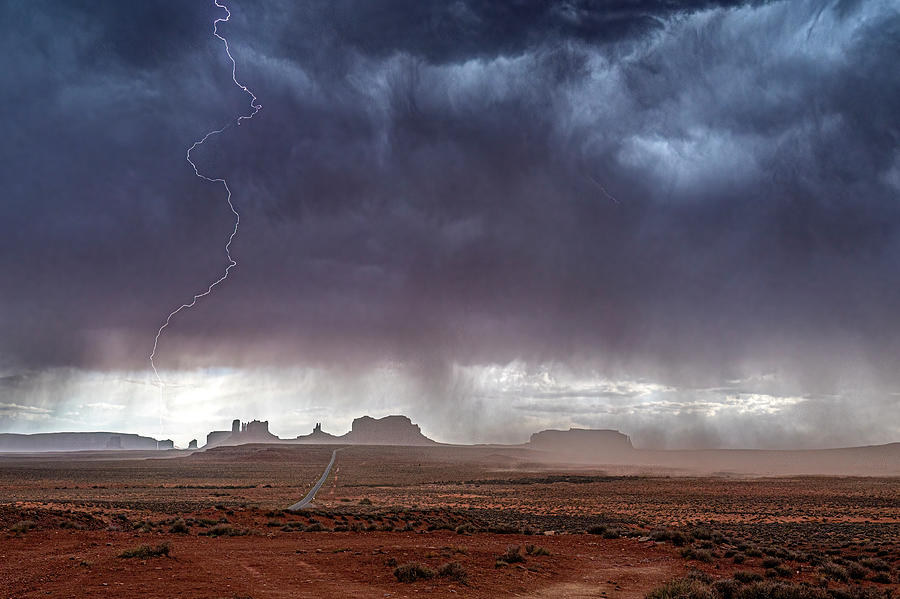 Monument Valley Storm #1 Photograph by Lou Novick