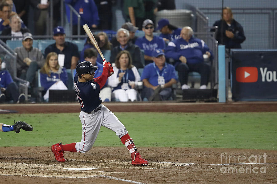 Mookie Betts Photograph by Ezra Shaw Mookie Betts Photograph by Ezra Shaw