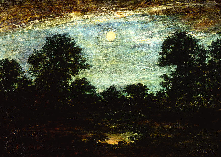 Moonlight Night Scene Painting by Ralph Albert Blakelock - Fine Art America