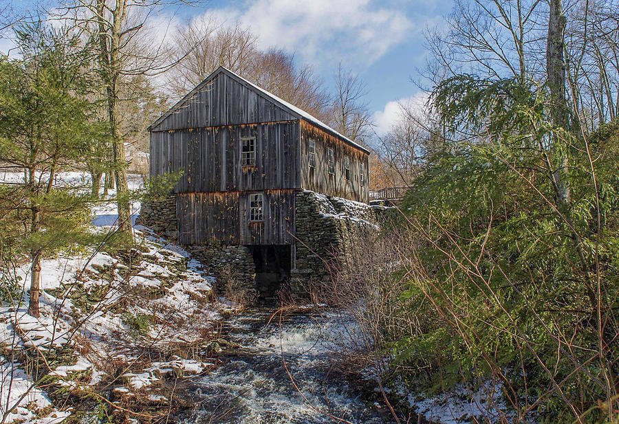 Moore State Park Mill in Winter 2 Photograph by Michael Saunders