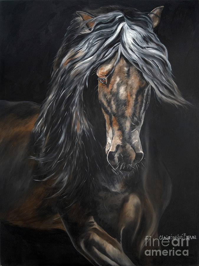 Morgan Horse Painting by Christopher Burns - Fine Art America