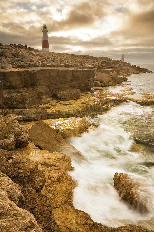Morning at Portland Bill Lighthouse #1 Photograph by Ian Middleton