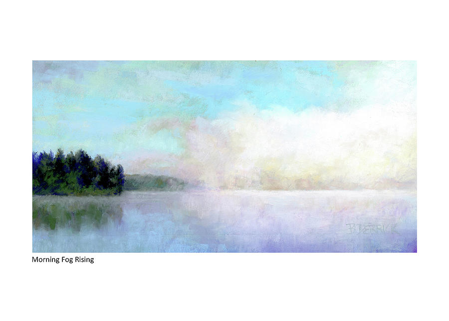 Morning Fog Lifting #1 Pastel by Betsy Derrick