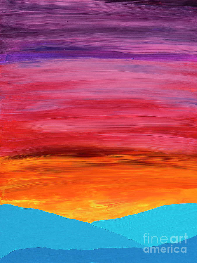 Morning Moving Over The Hills #4 Painting