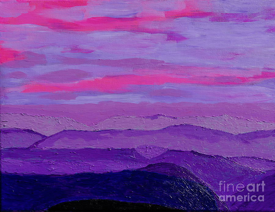 Morning over the Hills Acrylic Painting by Thomas R Fletcher