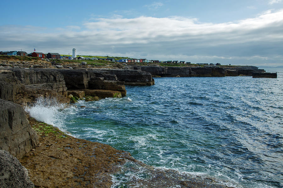 Morning view of Portland Bill old lighthouse #1 Photograph by Ian Middleton