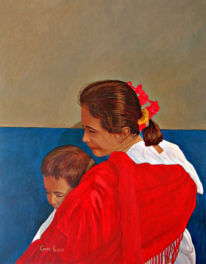 Mother and Child #1 Painting by Chris MacClure