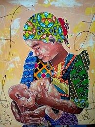 Mother Love Painting by Camajoma Art - Fine Art America