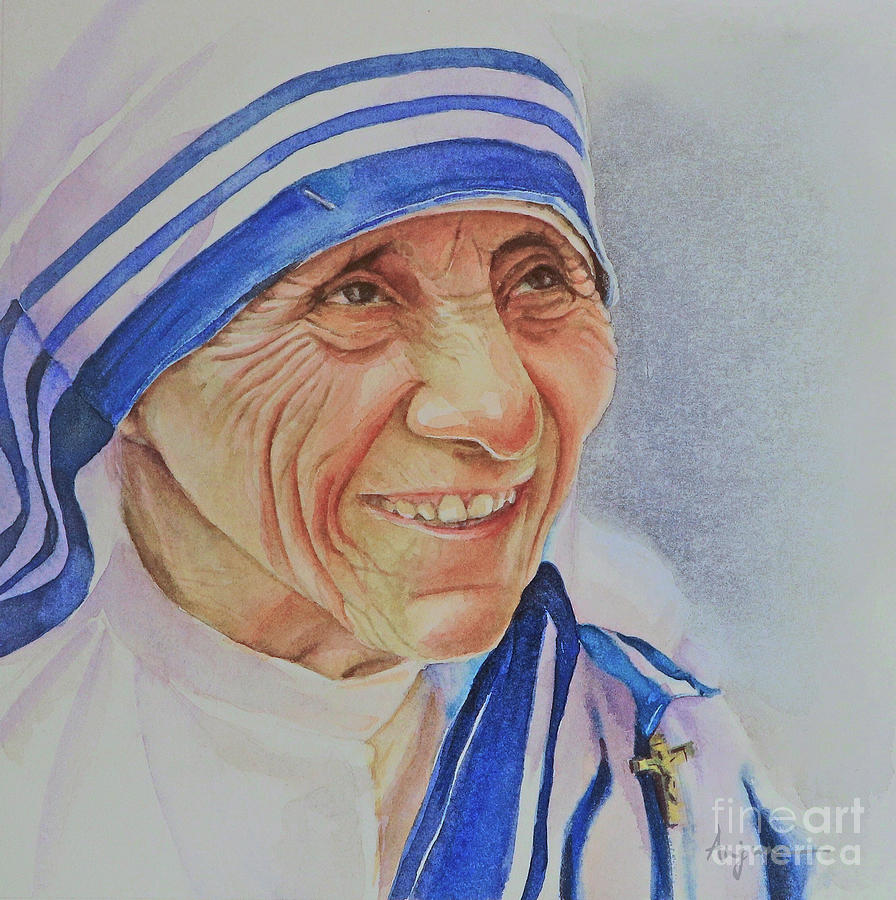 Mother Teresa Painting by Anjuna Sainath | Pixels