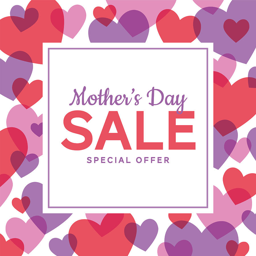Mothers Day Sale special offer template for business, promotion and advertising. #1 Drawing by Discan