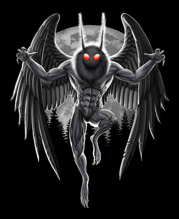 Mothman Digital Art By Nikolay Todorov Fine Art America 