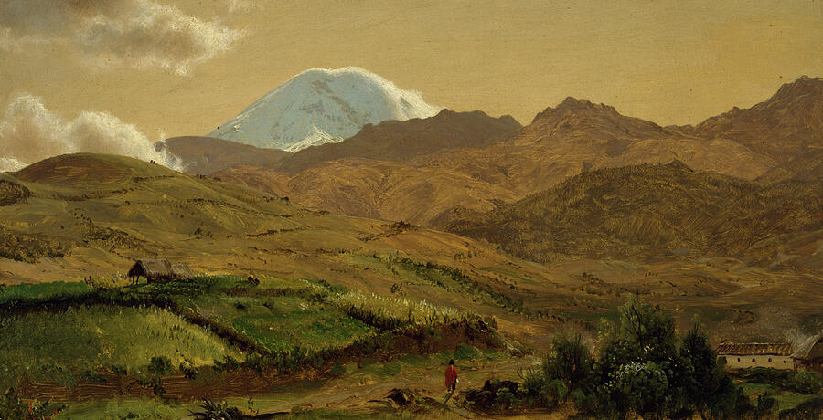 Mount Chimborazo, Ecuador Painting by Frederic Edwin Church - Fine Art ...